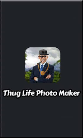 Thug Life Photo Maker App Screenshot PNG Image