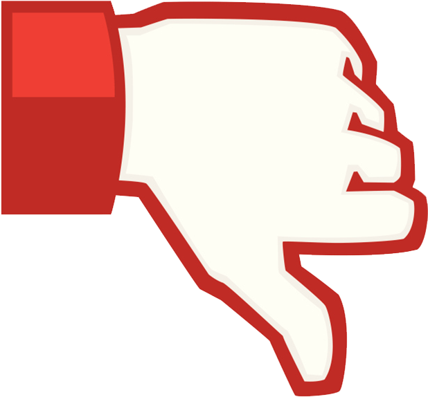 Thumbs Down Gesture Graphic PNG Image