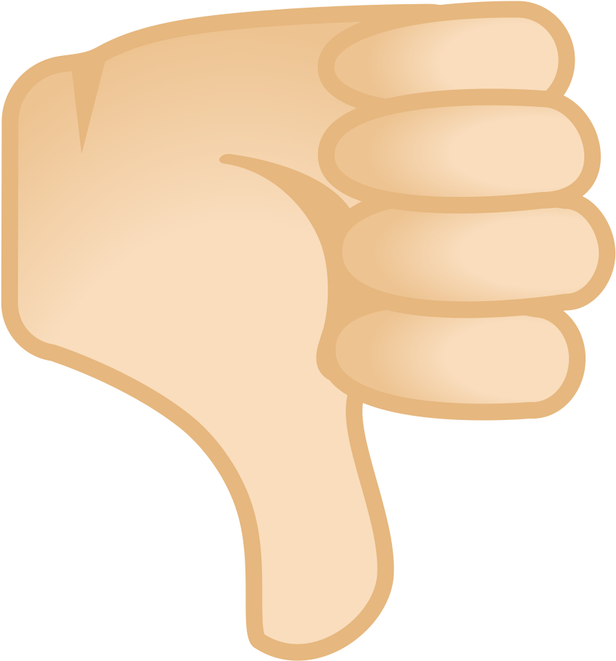 Thumbs Down Gesture Icon PNG Image