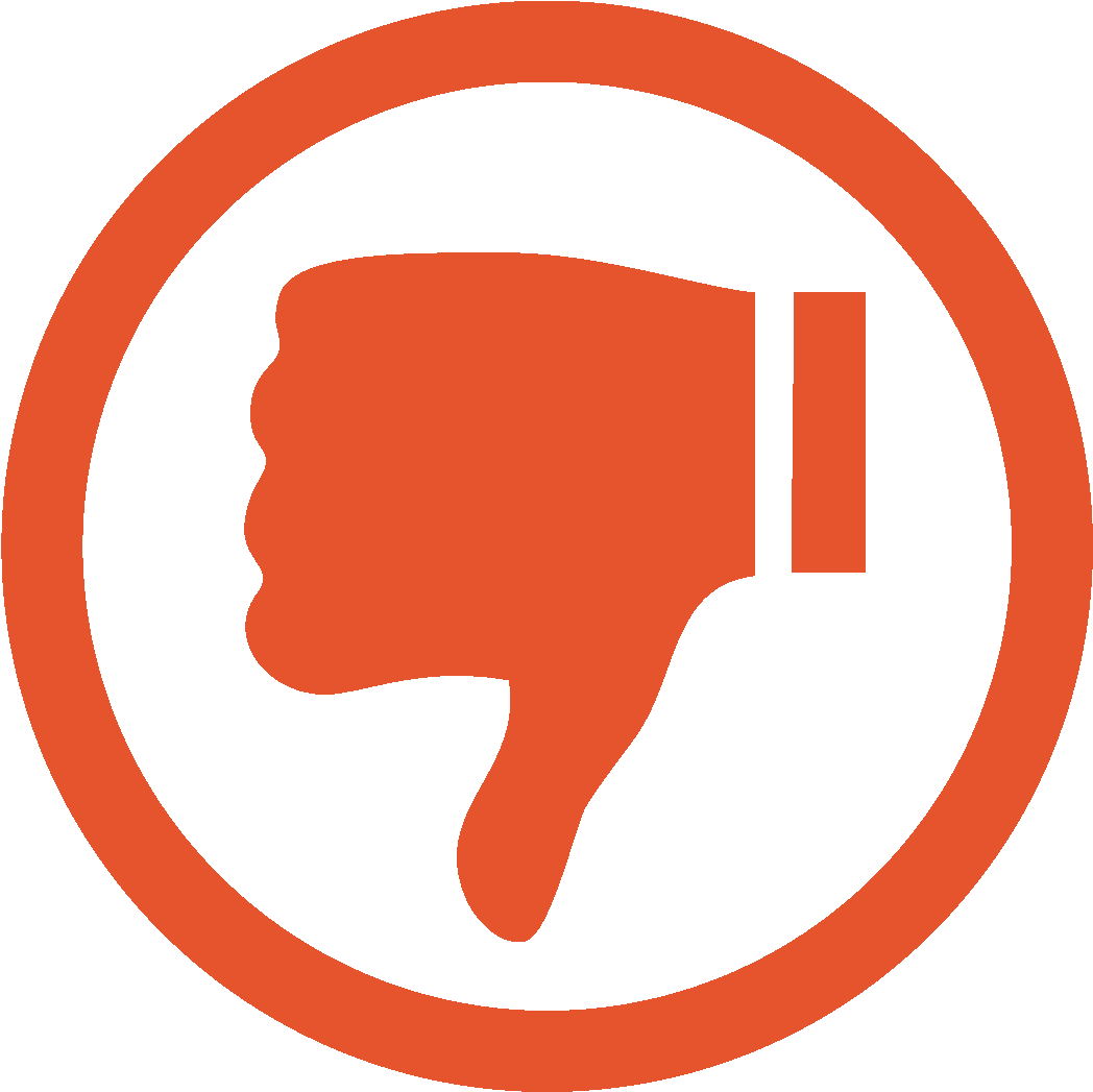 Thumbs Down Symbol PNG Image