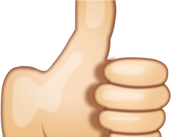 Thumbs Up Emoji Graphic PNG Image