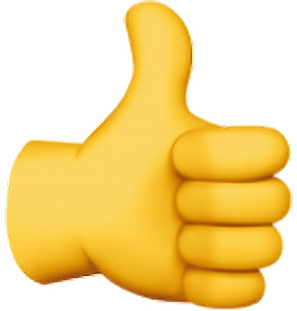 Thumbs Up Emoji Graphic PNG Image