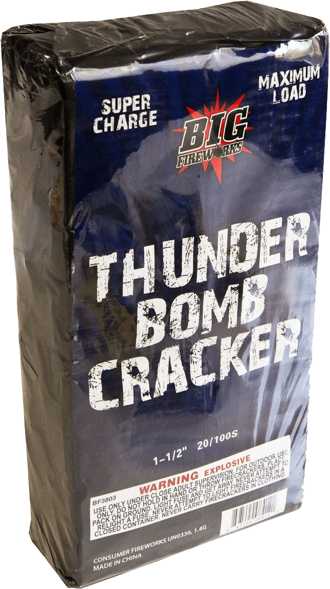 Thunder Bomb Firecracker Packaging PNG Image