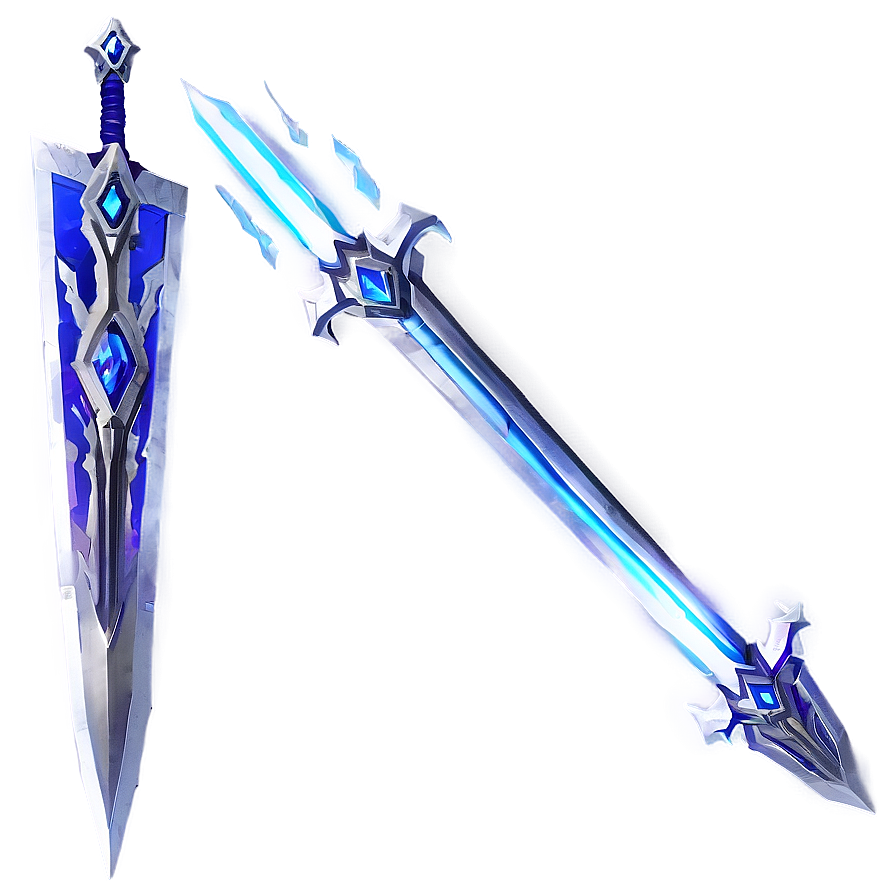 Thunder Diamond Sword Png 05252024 PNG Image