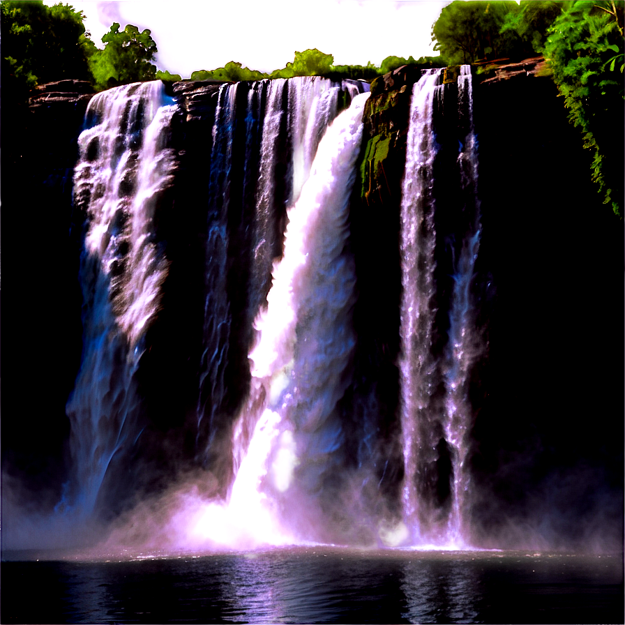 Thunderous Waterfall Sound Png Mxg29 PNG Image