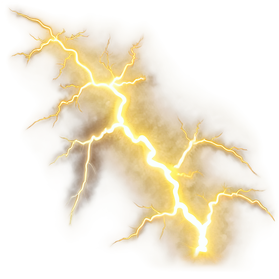 Thunderous Yellow Lightning Png 95 PNG Image