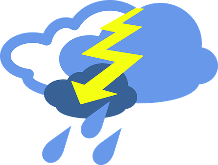 Thunderstorm Weather Icon PNG Image