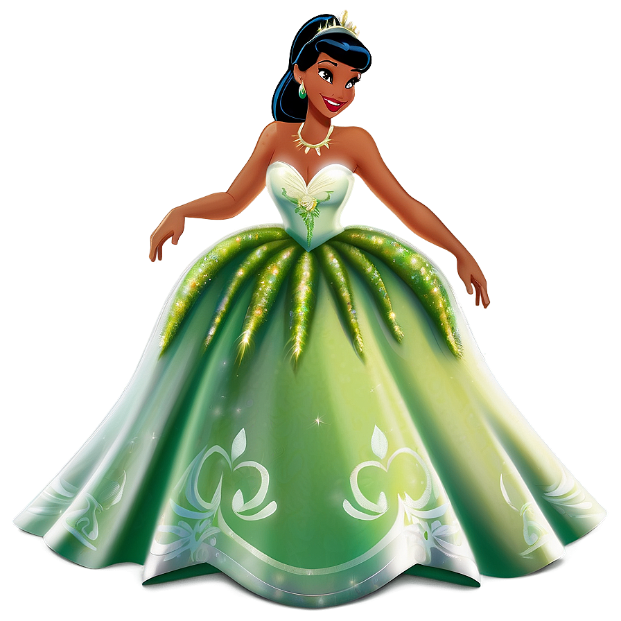 Tiana Princess Dress Png 05252024 PNG Image