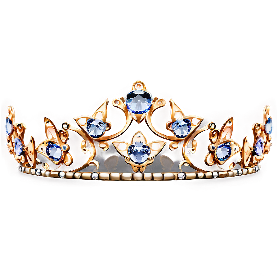 Tiara With Butterflies Png Dbj53 PNG Image