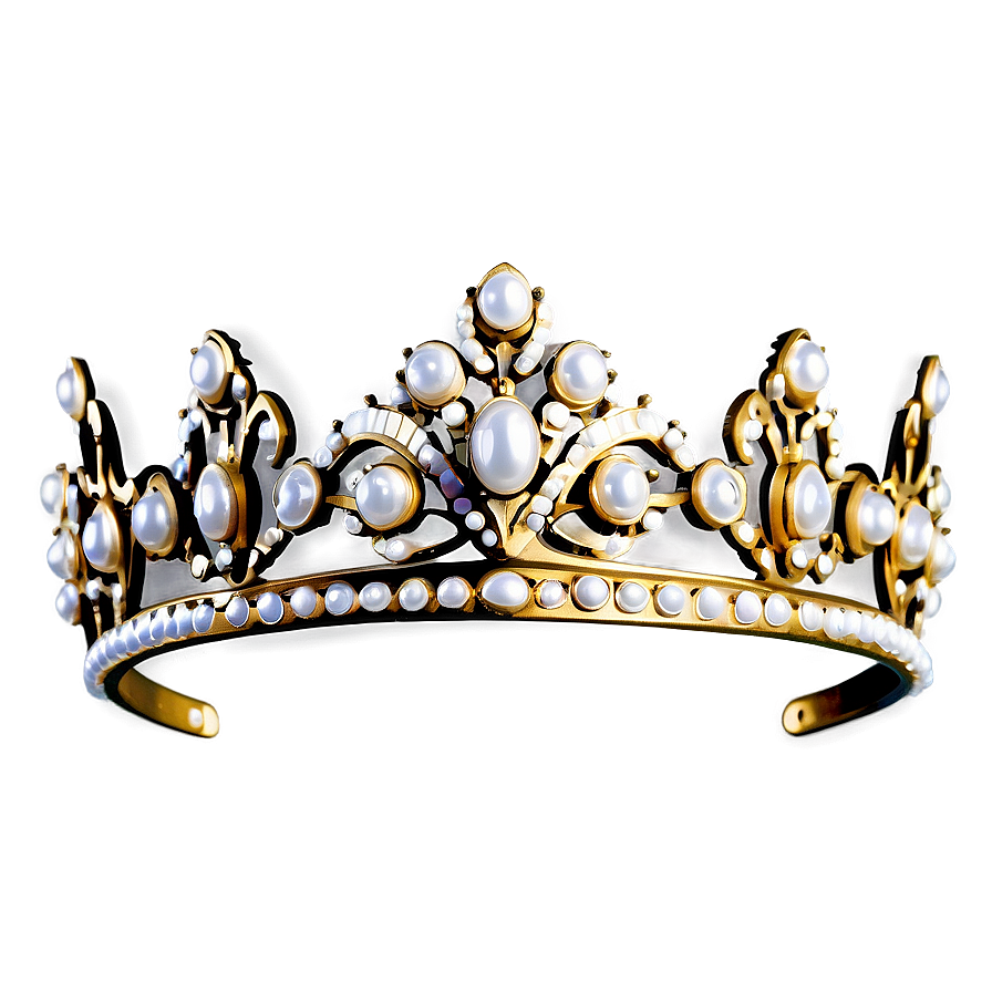 Tiara With Pearls Png 43 PNG Image