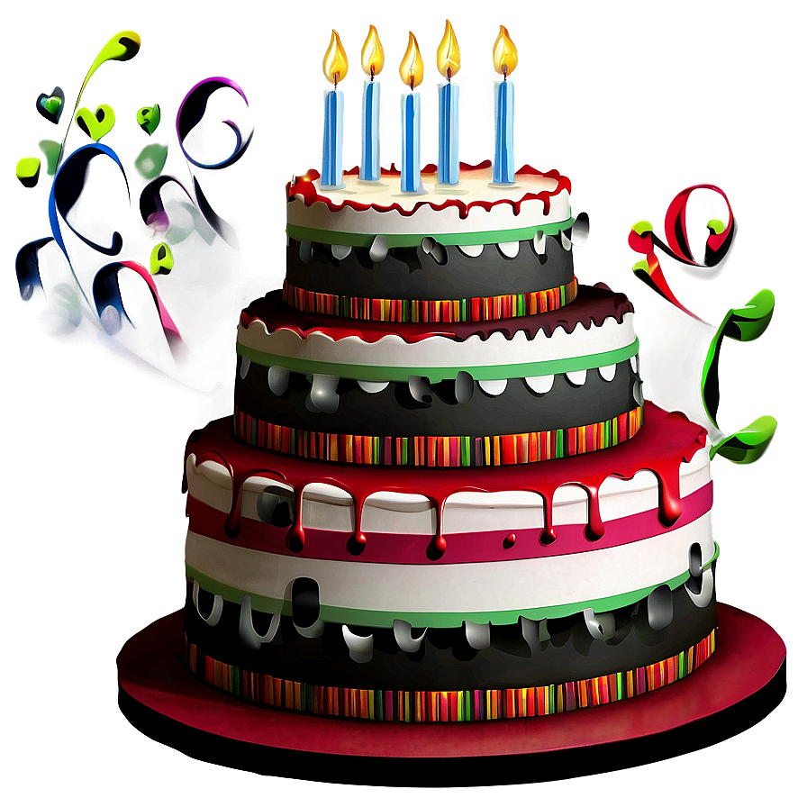 Tiered Birthday Cake Png Ufb11 PNG Image