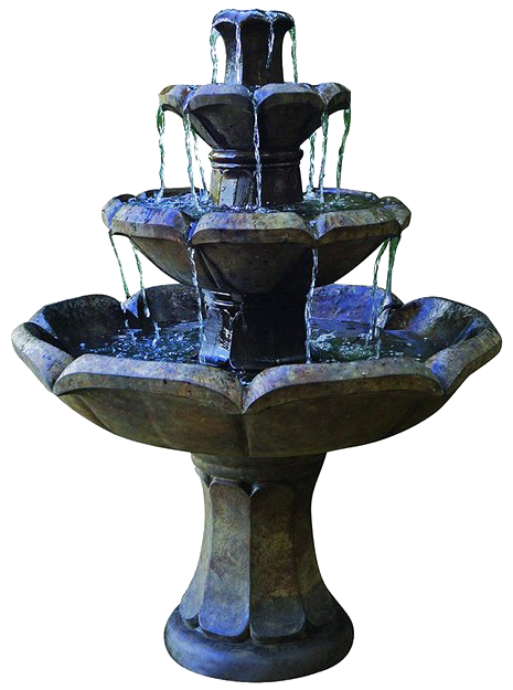 Tiered Garden Fountain.png PNG Image