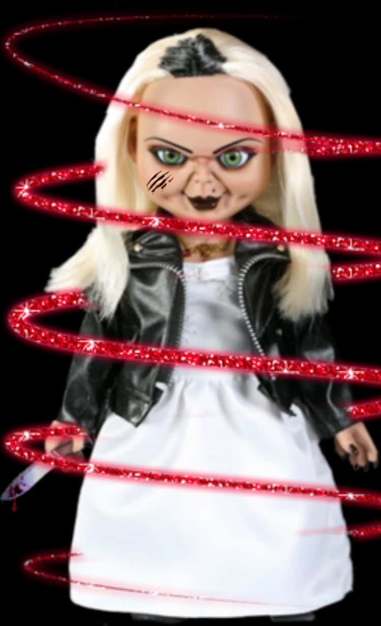 Tiffany Doll Red Spiral Effect PNG Image