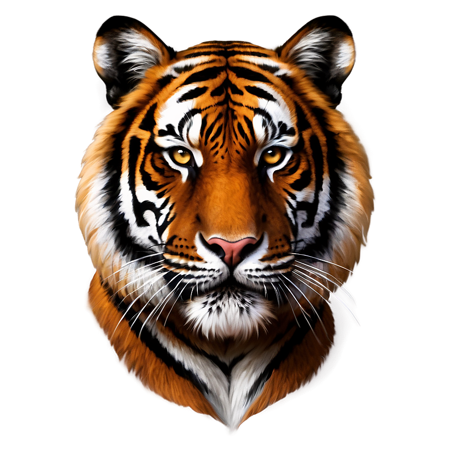 Tiger Face In Detail Png 7 PNG Image