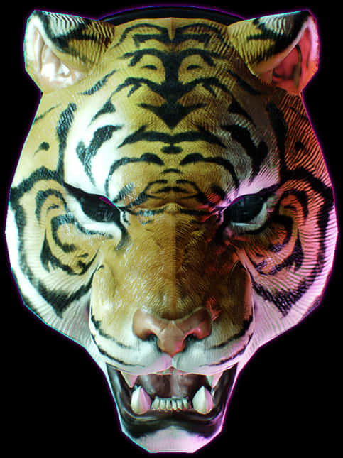 Tiger Head Mask Image PNG Image