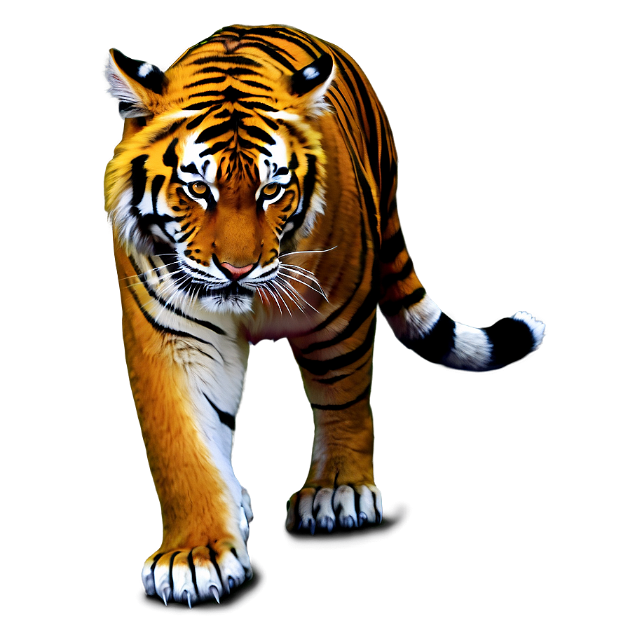 Tiger In Night Png Yig PNG Image