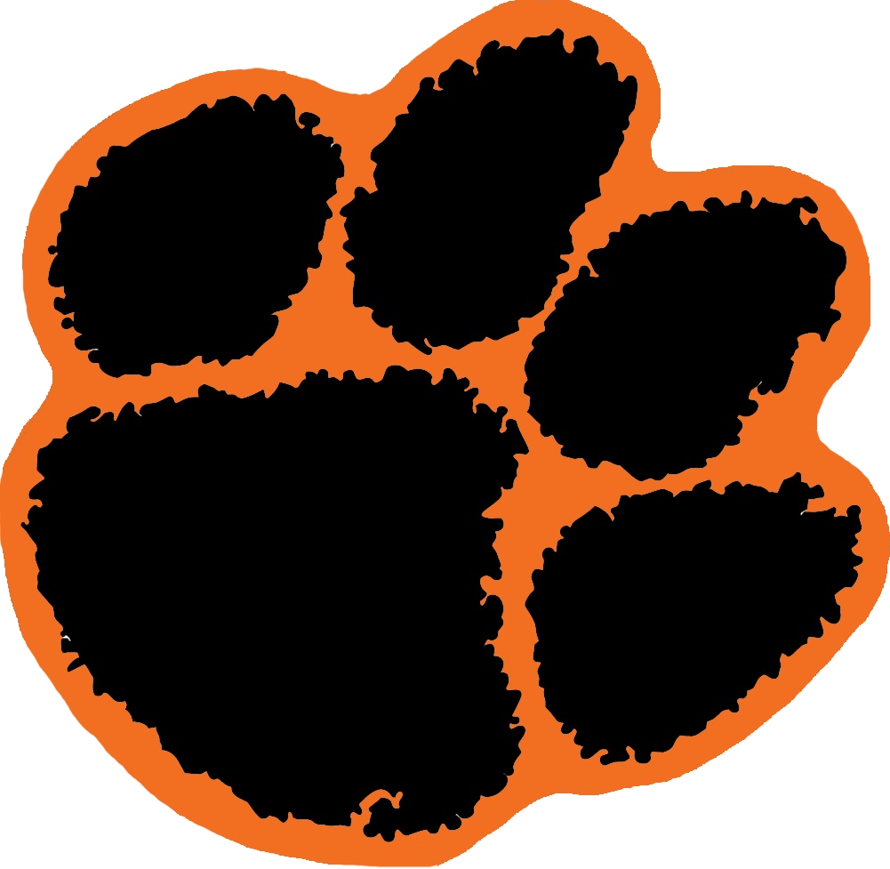 Tiger Paw Print Graphic PNG Image