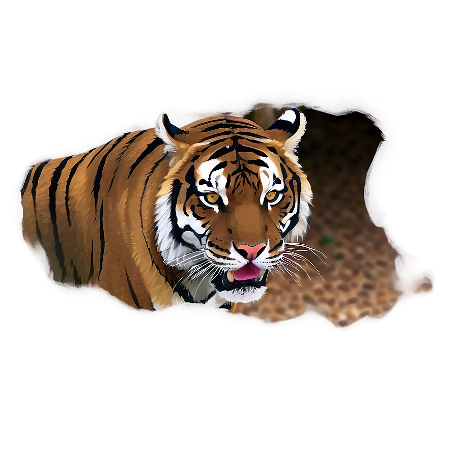 Tiger's Intimidating Presence Png 90 PNG Image