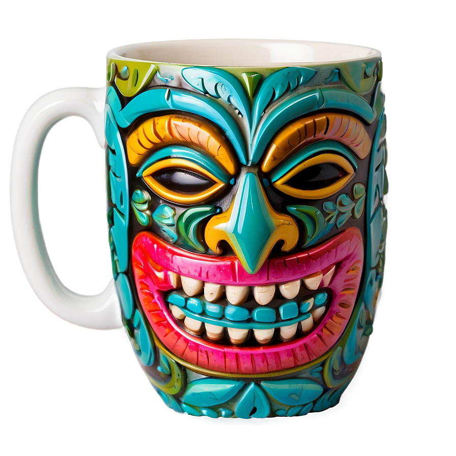 Tiki Themed Dinnerware Png Duc PNG Image