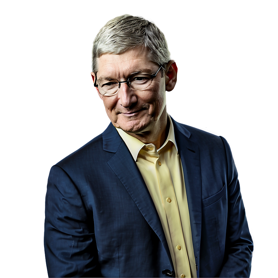 Tim Cook Portrait Png 06252024 PNG Image