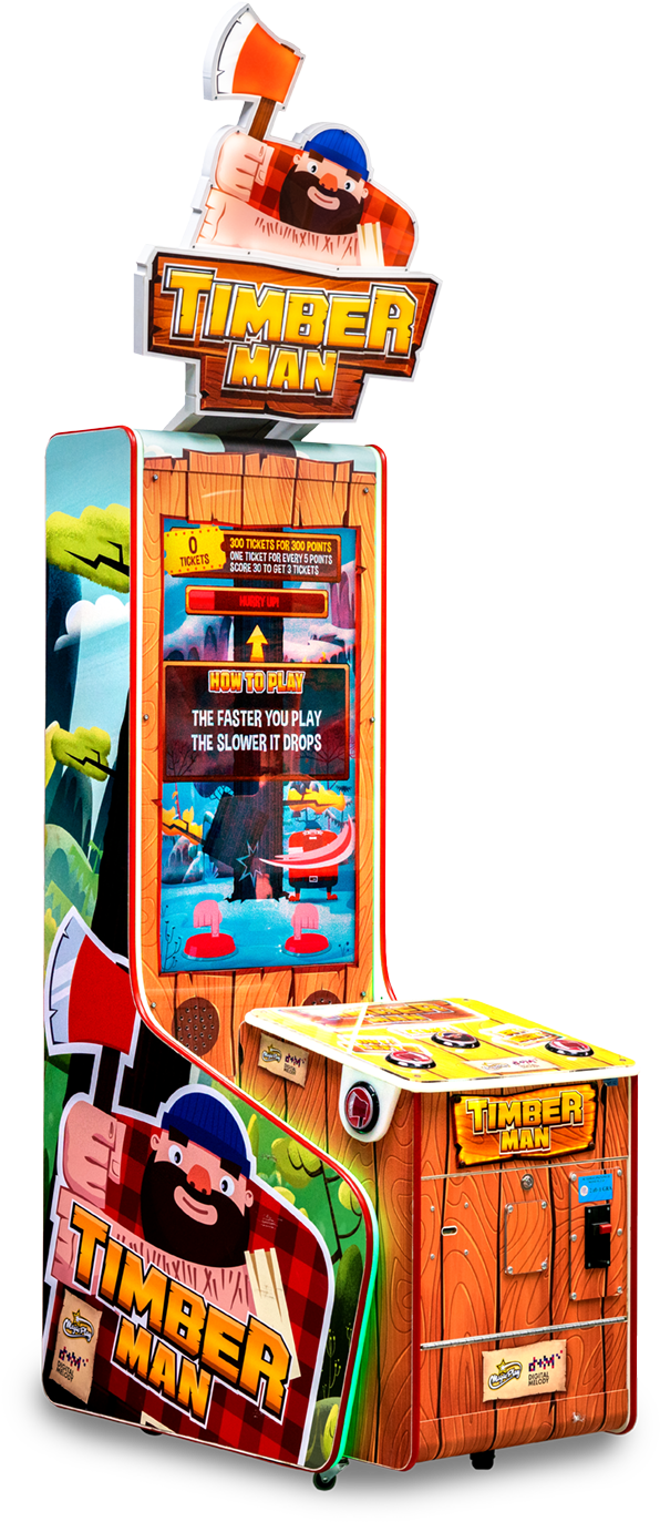 Timberman Arcade Game Machine PNG Image