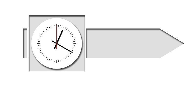 Time Direction Arrow Concept PNG Image