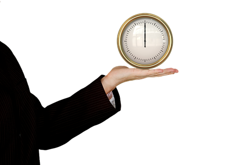 Time In Hand Concept PNG Image