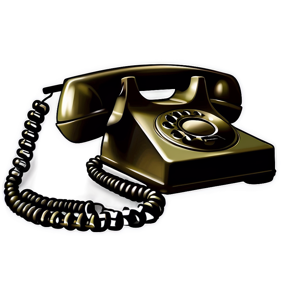 Timeless Telephone Illustration Png 06212024 PNG Image