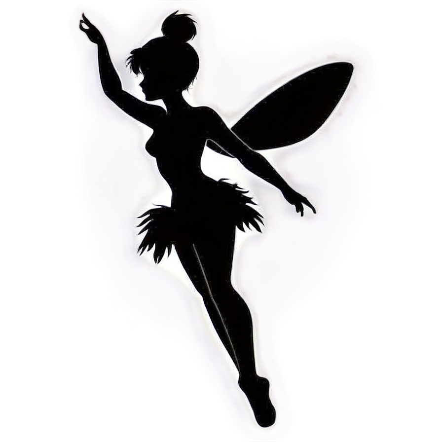 Tinkerbell Silhouette Png Aqa PNG Image