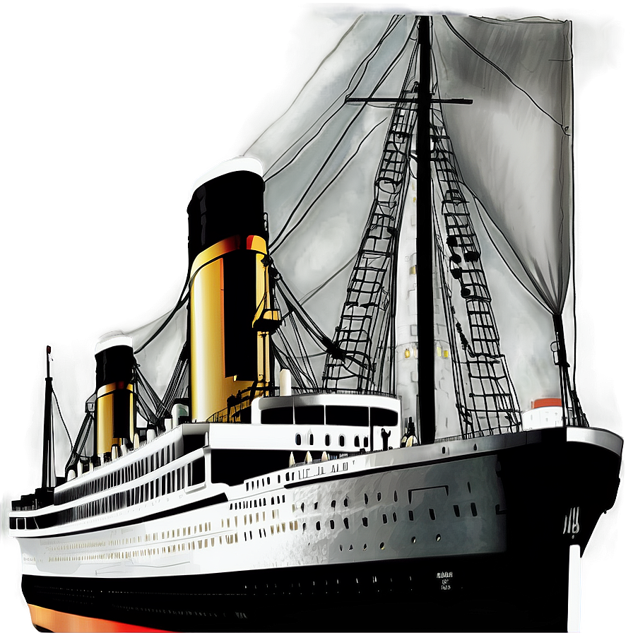 Titanic Historical Photo Png Hpr58 PNG Image