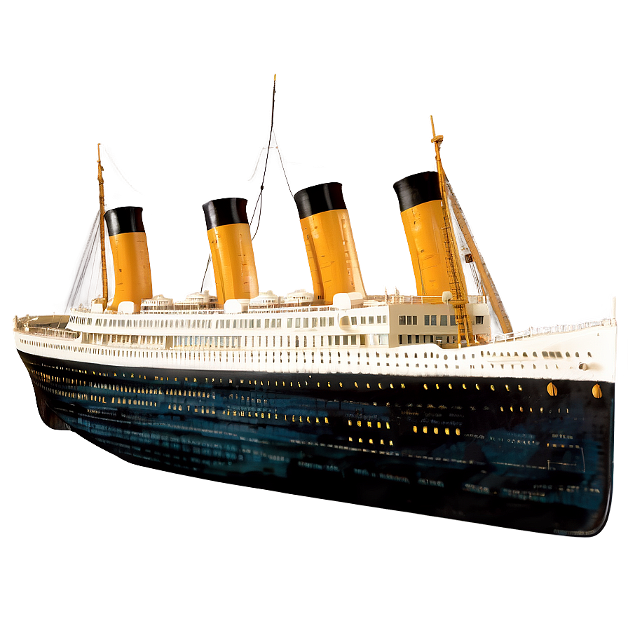 Titanic Shipwreck Art Png Cas6 PNG Image