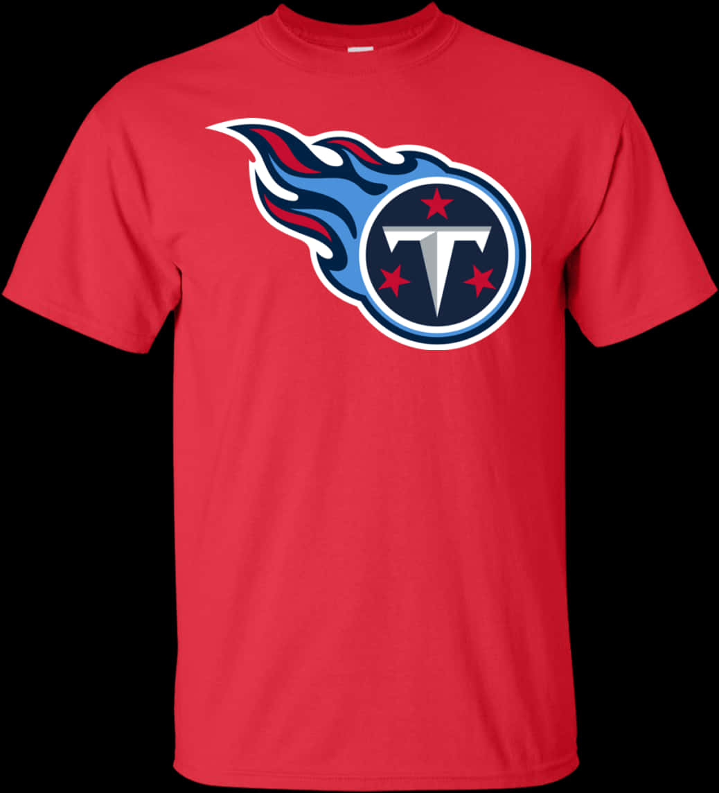 Titans Logo Red T Shirt PNG Image