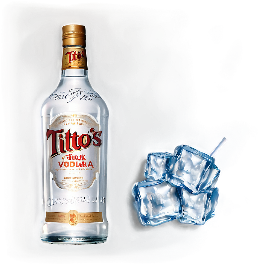 Tito's Vodka On Ice Png 06252024 PNG Image