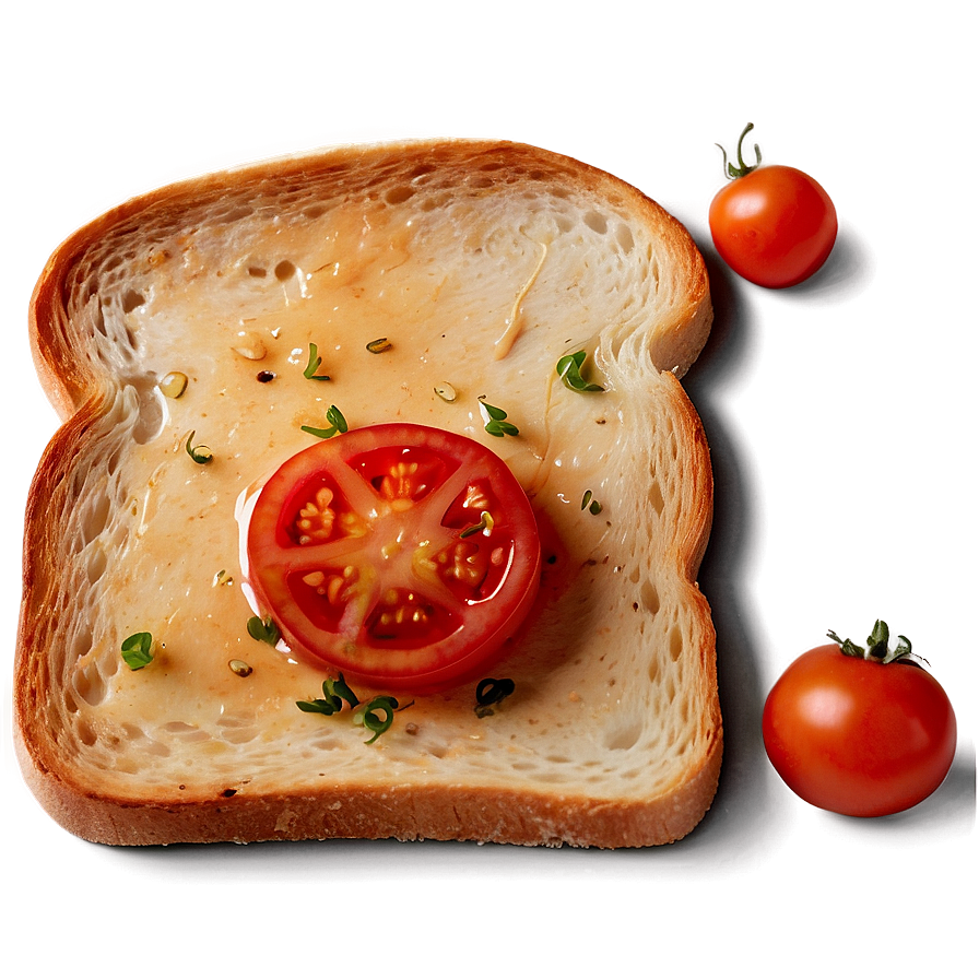 Toast With Tomato Png Ofn13 PNG Image