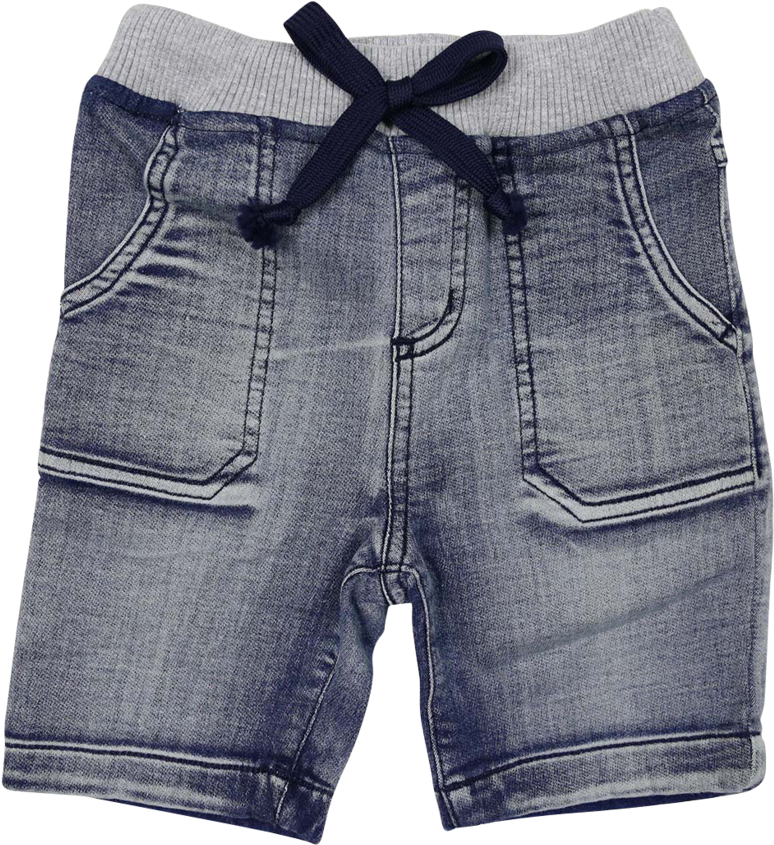 Toddler Denim Bermuda Shorts PNG Image