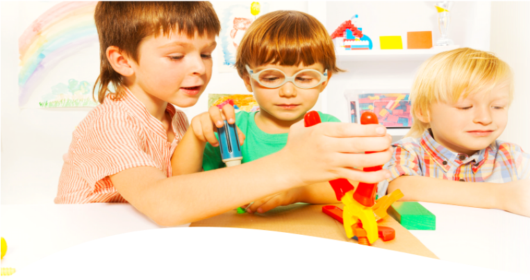 Toddlers Playing With Toys PNG Image