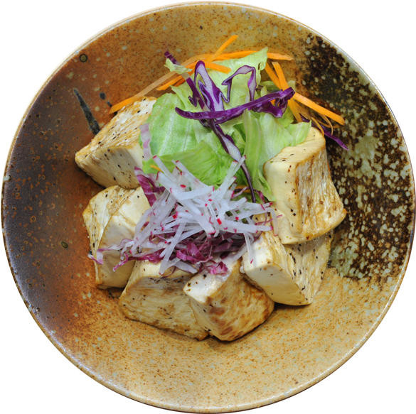 Tofu Salad Bowl Dish PNG Image