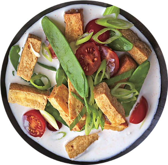 Tofu Salad Fresh Vegetables PNG Image