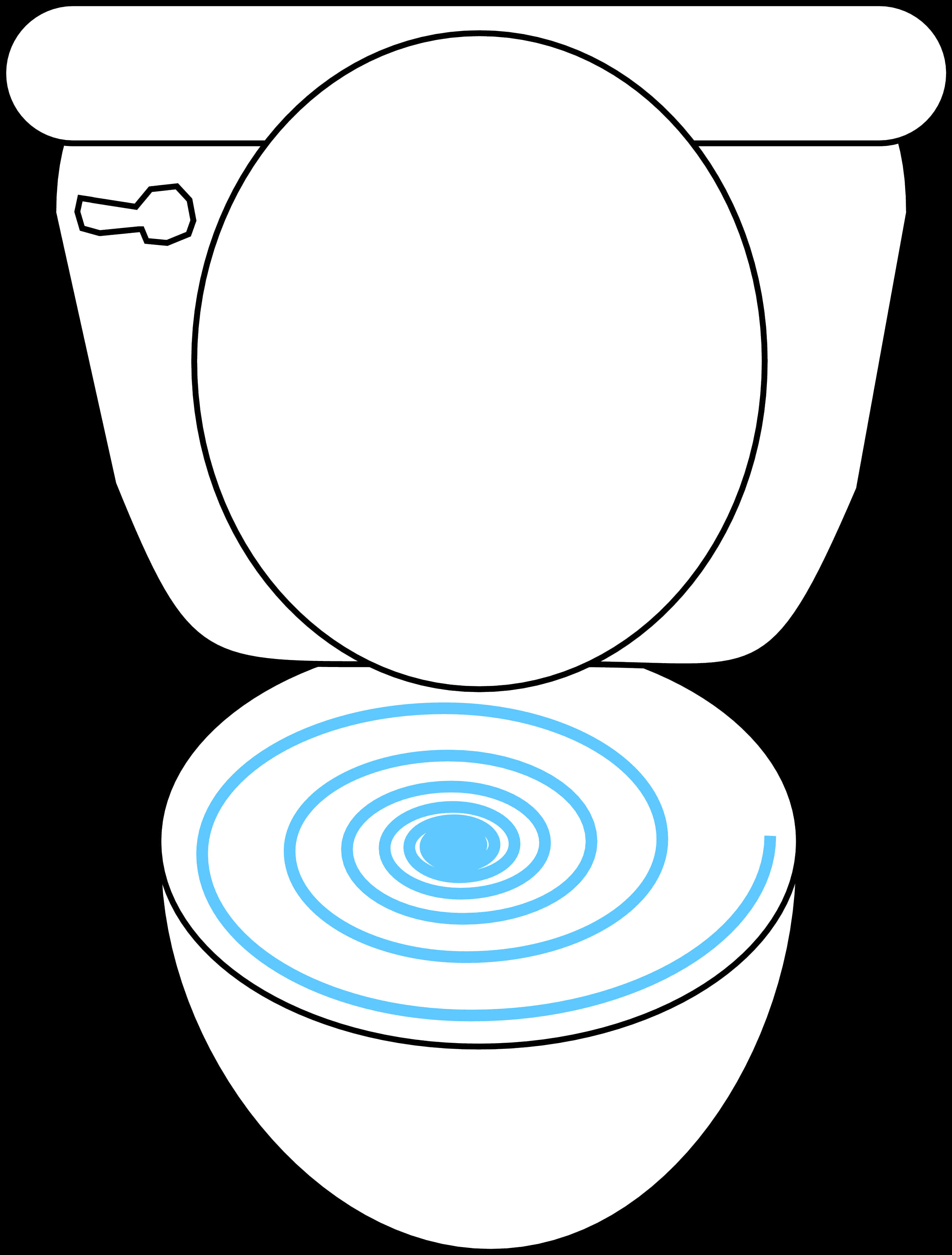 Toilet Bowl Clipart Graphic PNG Image