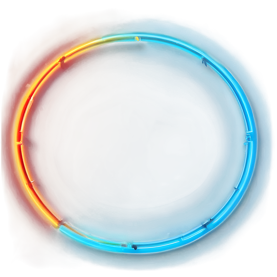 Token Border In Neon Png Dwx PNG Image