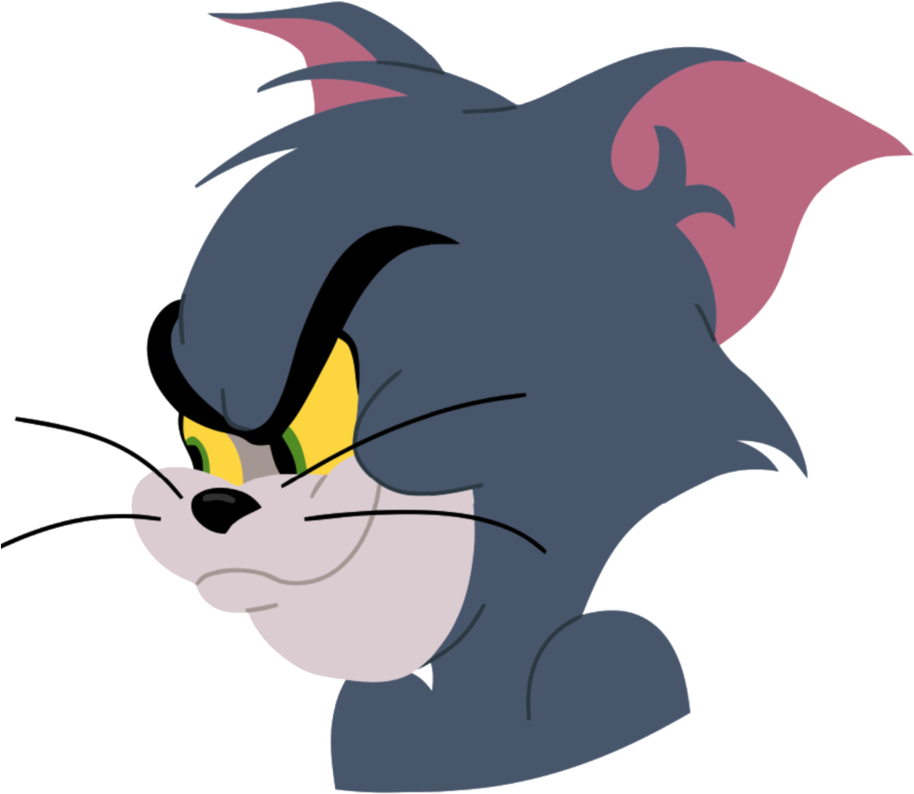 Tom Cat Side Glance Expression PNG Image