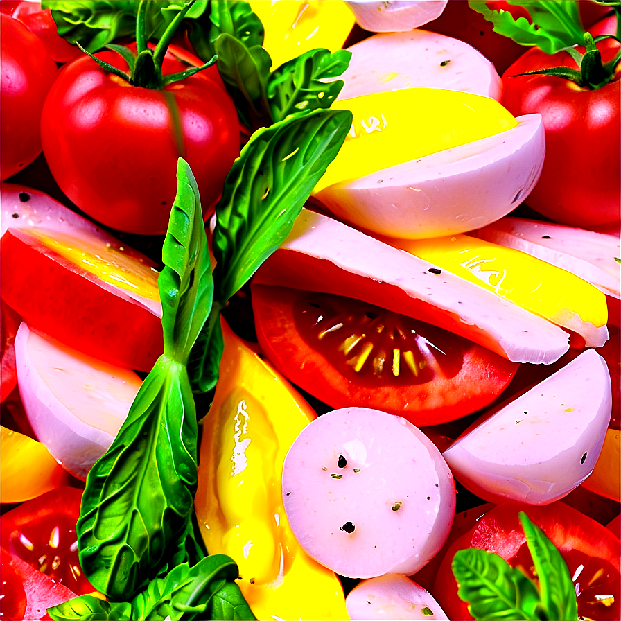 Tomato And Mozzarella Salad Png Jqj69 PNG Image