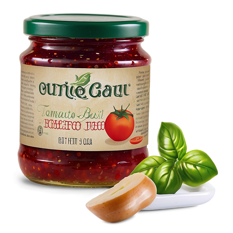 Tomato Basil Jam Png Qiv PNG Image