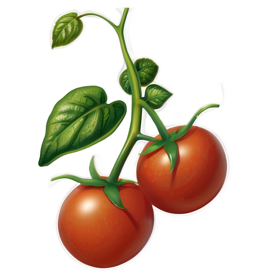 Tomato On Vine Png Xrd PNG Image