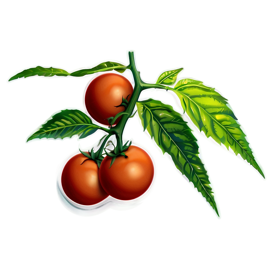 Tomato Plant At Sunset Png Xtp PNG Image