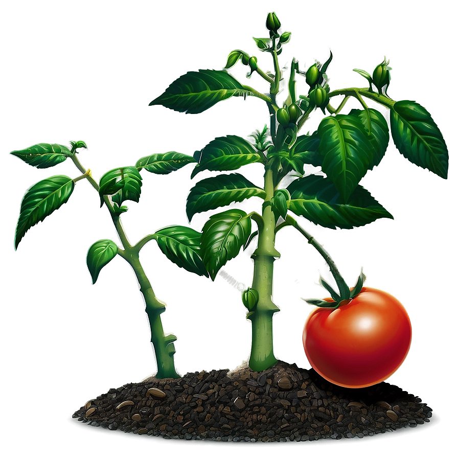 Tomato Plant Pruning Png Xio92 PNG Image