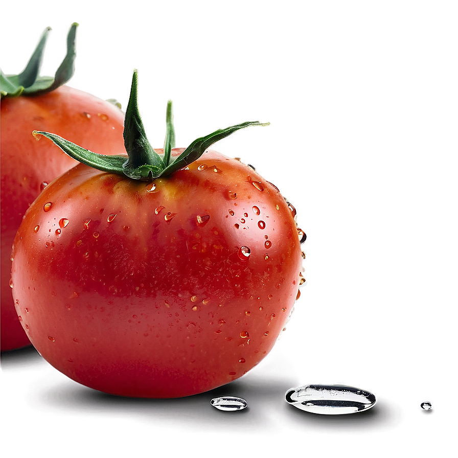 Tomato With Water Drops Png Gmn83 PNG Image