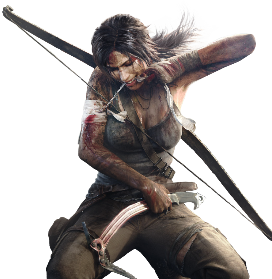 Tomb Raider Action Pose PNG Image