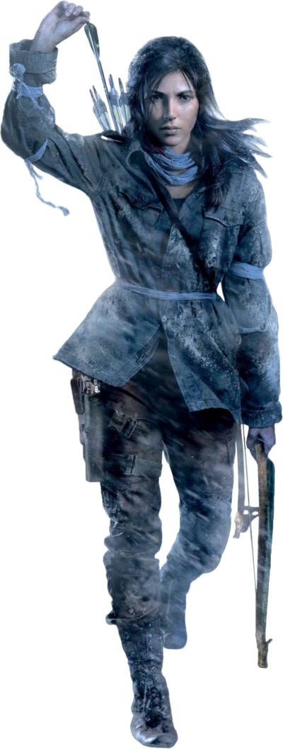 Tomb Raider Heroine Armedand Ready PNG Image