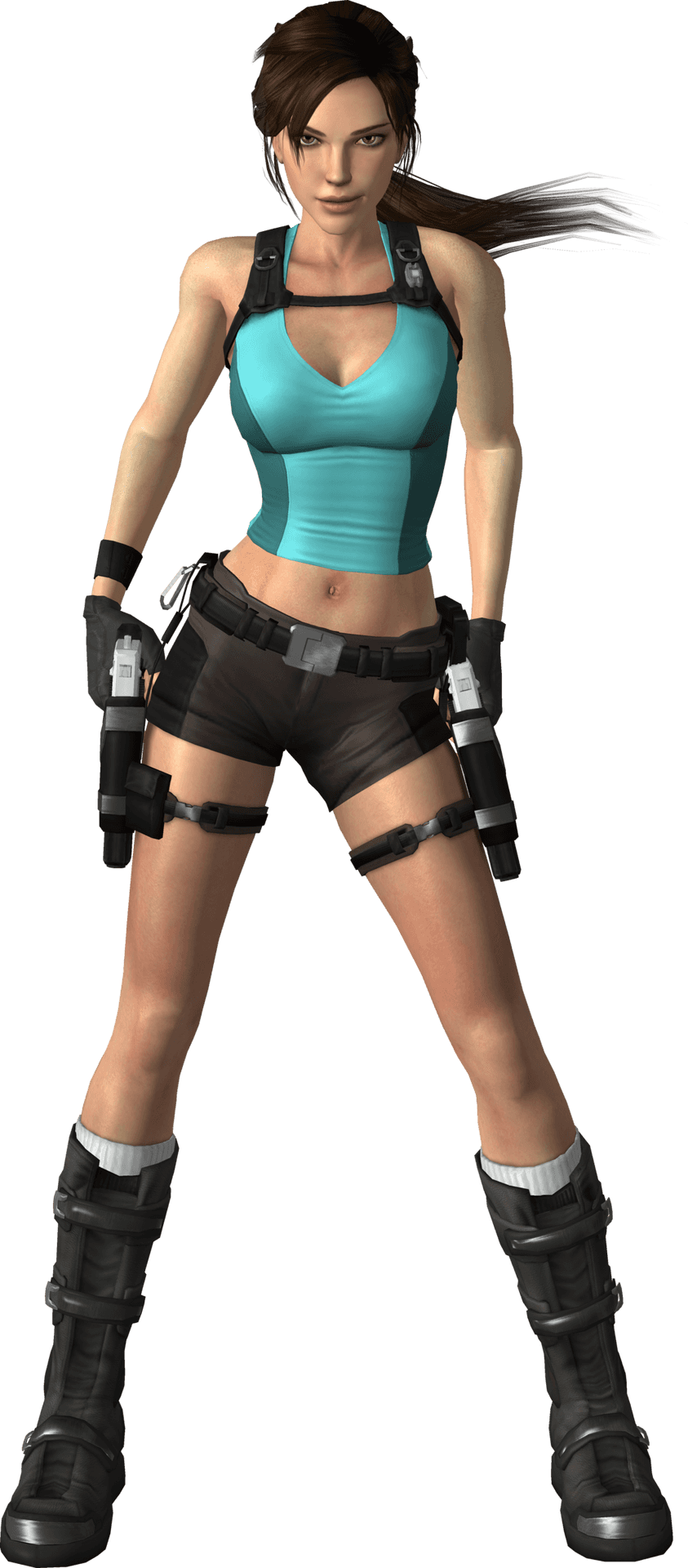 Tomb Raider Iconic Character Pose PNG Image